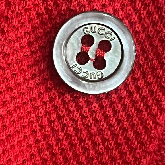 Gucci Orso & Bosco Patch Polo Shirt Small Year Of Dog - Picture 9 of 10